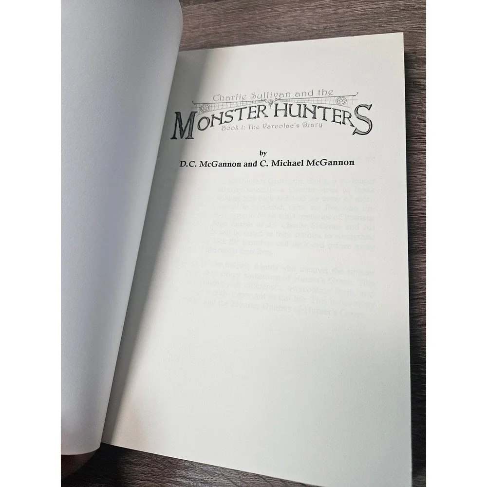 Charlie Sullivan and the Monster Hunters Books 1 & 2 D.C. McGannon Paperback Set